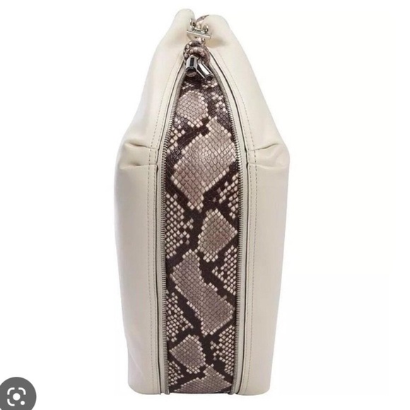 MICHAEL Kors Isabel Convertible Shoulder Ecru Ivory python large Leather bag - Picture 3 of 13